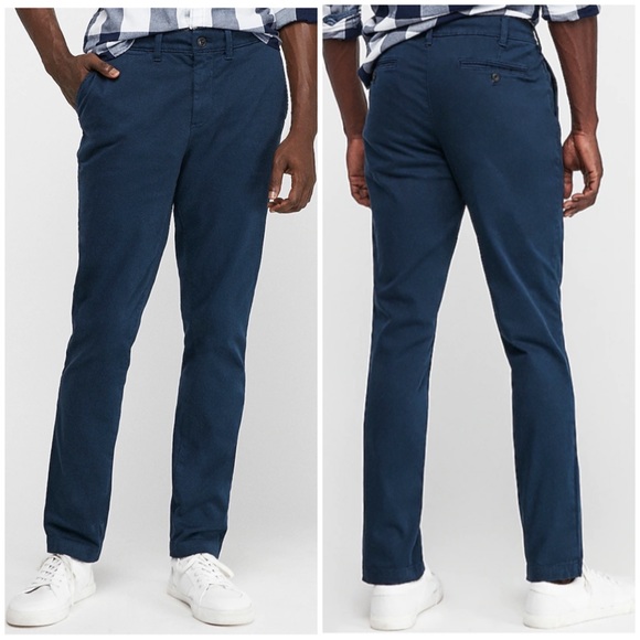 Express Other - Express new with tags navy slim garment dyed stretch chino pant size 28x30